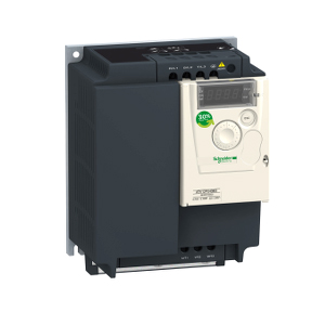 Schneider Electric Variable Frequency Drive; 4HP; 200-240VAC 3-Phase IN; 230VAC OUT; 12.2A; IP20